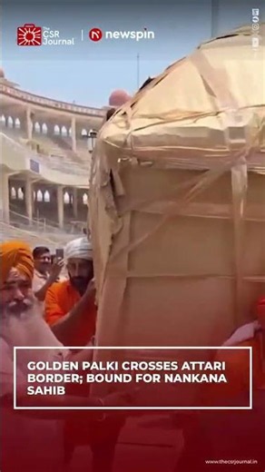 India Sends Golden Palki Sahib To Gurdwara Nankana Sahib