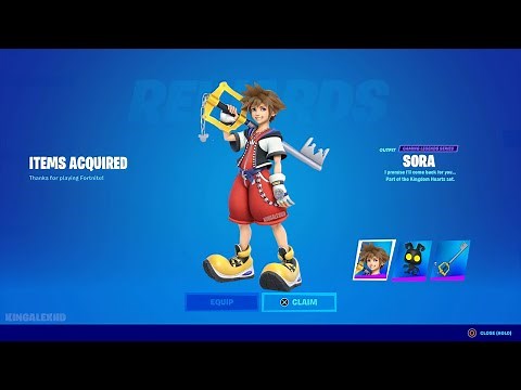 How To Get Sora Skin (Kingdom Hearts Bundle) In Fortnite X Kingdom Hearts - Sora Release Date!