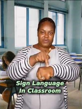 Sign Language in classroom #shorts #signlanguage #deaf