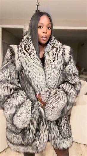 Affordable Custom Luxury Furs on Instagram: "Me and the Silvia silver fox fur coat go together ! I think you need one. Save 20% at checkout TheFancySuccess.com 😍"