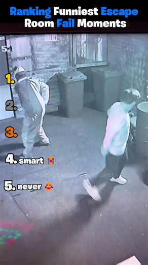 Ranking the funniest escape room fail moments, from teams hyping themselves up thinking they’ll solve it easily just to get stuck on the very first clue, to plans that completely fall apart the second the timer starts. These clips turn genius strategies into pure chaos in seconds. Watch till the end for the most unexpected escape room fail of all. #ranking #tiktok #funnymoments #moments #escaperoom | Ranking Rawr
