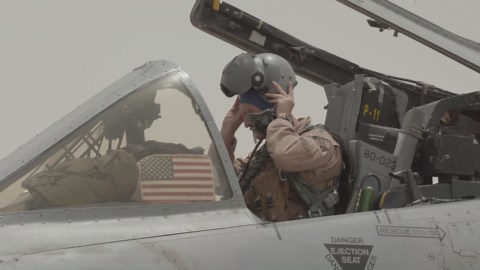 A-10 Warthog Prepares For Combat Patrol Over Afghanistan