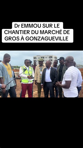 Visite chantier Marché de gros Gonzagueville - Dr Emmou
