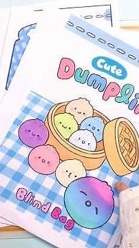 How to make Mystery Dumpling Squishy Blind Bag Cute Paper Craft DIY Tutorial Kawaii Food ASMR