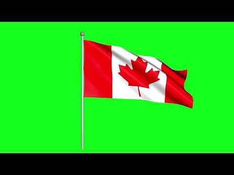 Canada Flag - Free HD Green Screen Footage