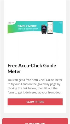Free Accu-Chek Guide Meter #freebiescanada #freestuffcanada