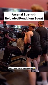 The Reloaded Pendulum Squat humbles all Squat heavy with complete back stability ⚙️ Large back pad ⚙️ Oversized footplate ⚙️ Huge range of motion New range limiter available for user convenience 🇺🇸 www.MYARSENALSTRENGTH.com | Arsenal Strength