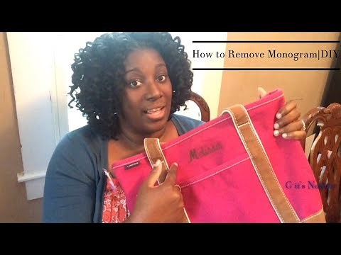 How to Remove Monogram | DIY