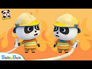 Baby Panda Puts out the Fire | Fireman Rescue Team | Kids Role Play | BabyBus - Videos For Kids