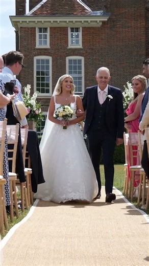 Bride Walks Down The Aisle