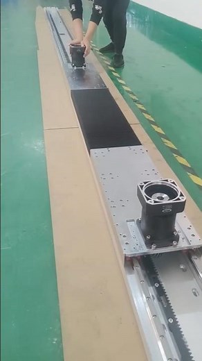 double slider rack and pinion linear actuator with telescopic dustless cover #custom #linearmodule