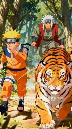 Naruto & Jiraiya Capture a Wild Tiger 🐯🔥 | Anime Short