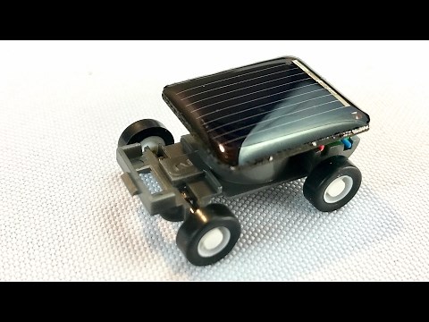 World's Smallest Solar Powered Car Toy Review