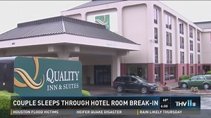Couple sleeps through hotel break-in; wife shares experience