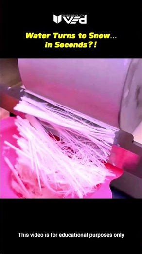 Water Turns to Snow in Seconds?! ❄️ Instant Freezing Physics Explained #shorts