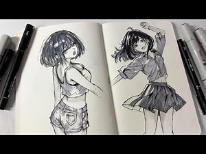 Sketchbook drawing - Body anatomy practice