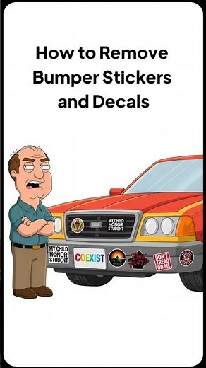 How To Remove Bumper Stickers And Decals?.