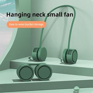 [Hot Item] Portable Neck Fan with USB Rechargeable Leafless Design