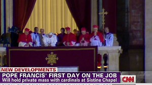 Cardinal Bergoglio becomes Pope Francis