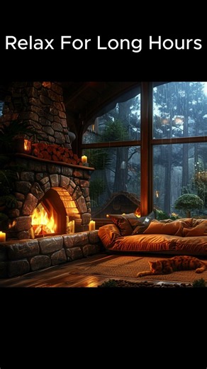 Cozy Snowy Nights by the Fireplace 🔥 | Deep Sleep & Relaxing Ambience