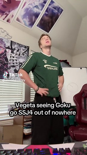 Vegeta Reacts to Goku's SSJ4 Transformation