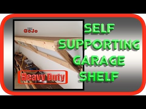 Garage Shelf | Self Supporting Wall Hung Suspended & Heavy Duty | How To DIY