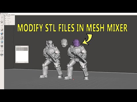 Modify 3d Models & STL Files Using Mesh Mixer