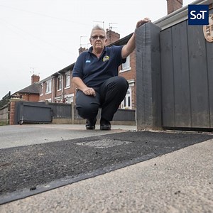 281K views · 773 reactions | NHS driver slams water firm after workmen leave her £1.6k dropped kerb like this | Stoke-on-Trent Live | Facebook