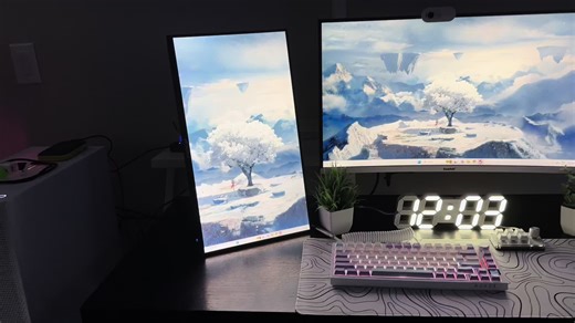 Clean or Not. Any suggestions you guys have for upgrades? @lyztech 🤍 @dream.tech #white #techtok #pc #gaming #fyp #viral #foryou