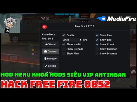 Hack FF OB52 | Menu Android AimKill No Key, Tele Siêu Vip, Headshot 100%, Esp Định Vị, Antiban