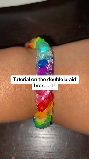 Rainbowloom tutorial double braid ! #rainbowloom #bracelet #rainbowloomwithme #rainbowloomcreations #tutorials #foryou #foryoupage #fyp #rainbowloomtutorials #tutorials @Rainbow Loom