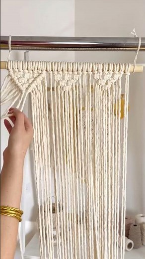 Tapiz de macramé paso a paso.