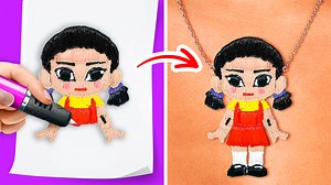 35K views · 555 reactions | Genius 3d pen crafts || drawing 3d squid game doll! smart diy tricks and ideas by 123 go! challenge: | 123 GO Challenge | Facebook