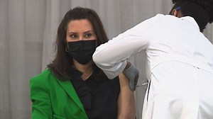 Governor Whitmer receives second COVID-19 vaccine dose in Grand Rapids