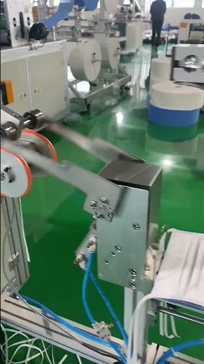 Full Automatic Flat Mask Machine with Earloop | High-Speed Mask Production Line