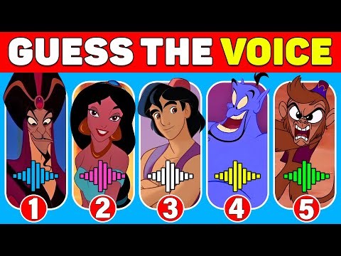 Guess the ALADDIN characters by Their Voice - Quiz for Fans!