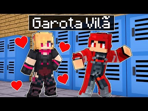 VILÃ FAMOSA entrou na ESCOLA DE VILÕES no Minecraft