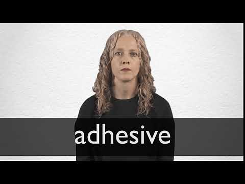 How to pronounce ADHESIVE in British English