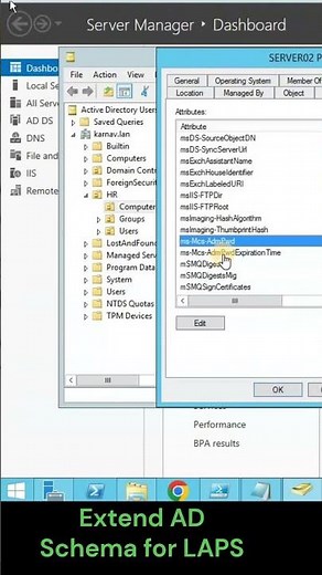 Extend AD Schema for LAPS#techvideo