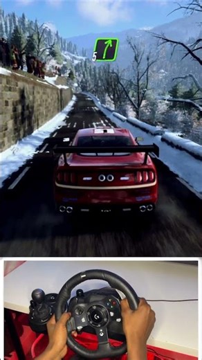 Racing a Ford Mustang On The Tightest and Iciest Road in Dirt Rally 2.0 | Logitech G920 Gameplay