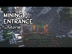 Minecraft Mining Entrance Tutorial | How to build a Mining Entrance in minecraft | 1.18