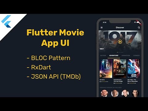 Flutter Movie App - BLoC, RxDart, JSON API (Part 1)