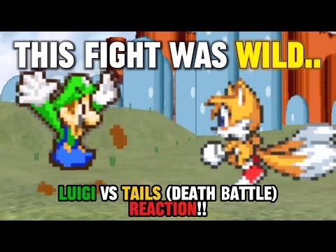 MASSIVE LUIGI FAN REACTS TO Luigi Vs Tails (Death Battle)