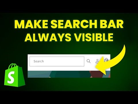 How To Make The Search Bar Always Visible In Shopify (Step-By-Step)