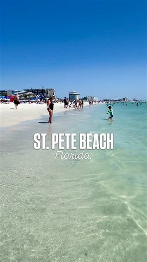 Explore Florida’s West Coast paradise of St. Pete Beach! Located southwest of Tampa, St Pete Beach offers beautiful white sands, crystal-clear waters, beach resorts, restaurants, and everything you need for the perfect beach getaway! 🏖️ Next time you’re looking for a beach day or vacation, visit St. Pete Beach on Florida’s West Coast! 😎🏝️☀️ #stpetebeach #stpetersburgflorida #tampabay #florida #beach #beachlover #vacation #thingstodotampabay | Things To Do Tampa Bay