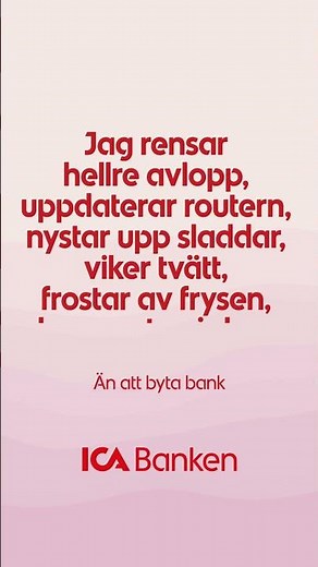 ICA Banken - Tråkigt att byta bank