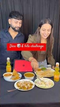 Dice 🎲 & Bite Challenge 🤤part 1 !watch full challenge on this channel 🤗! #shorts #viral