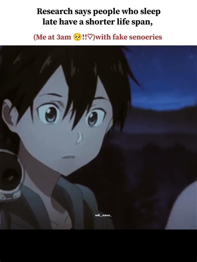 Me at 3am 🥺 with fake senoeries!!