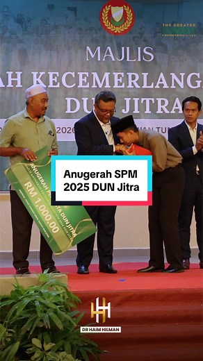 Anugerah Kecemerlangan SPM 2025 DUN Jitra — 240 Pelajar Dihargai