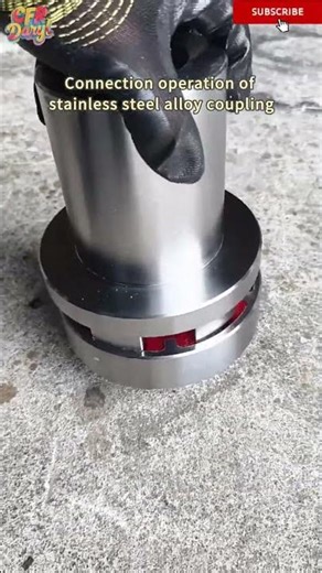 Connection operation of stainless steel alloy coupling